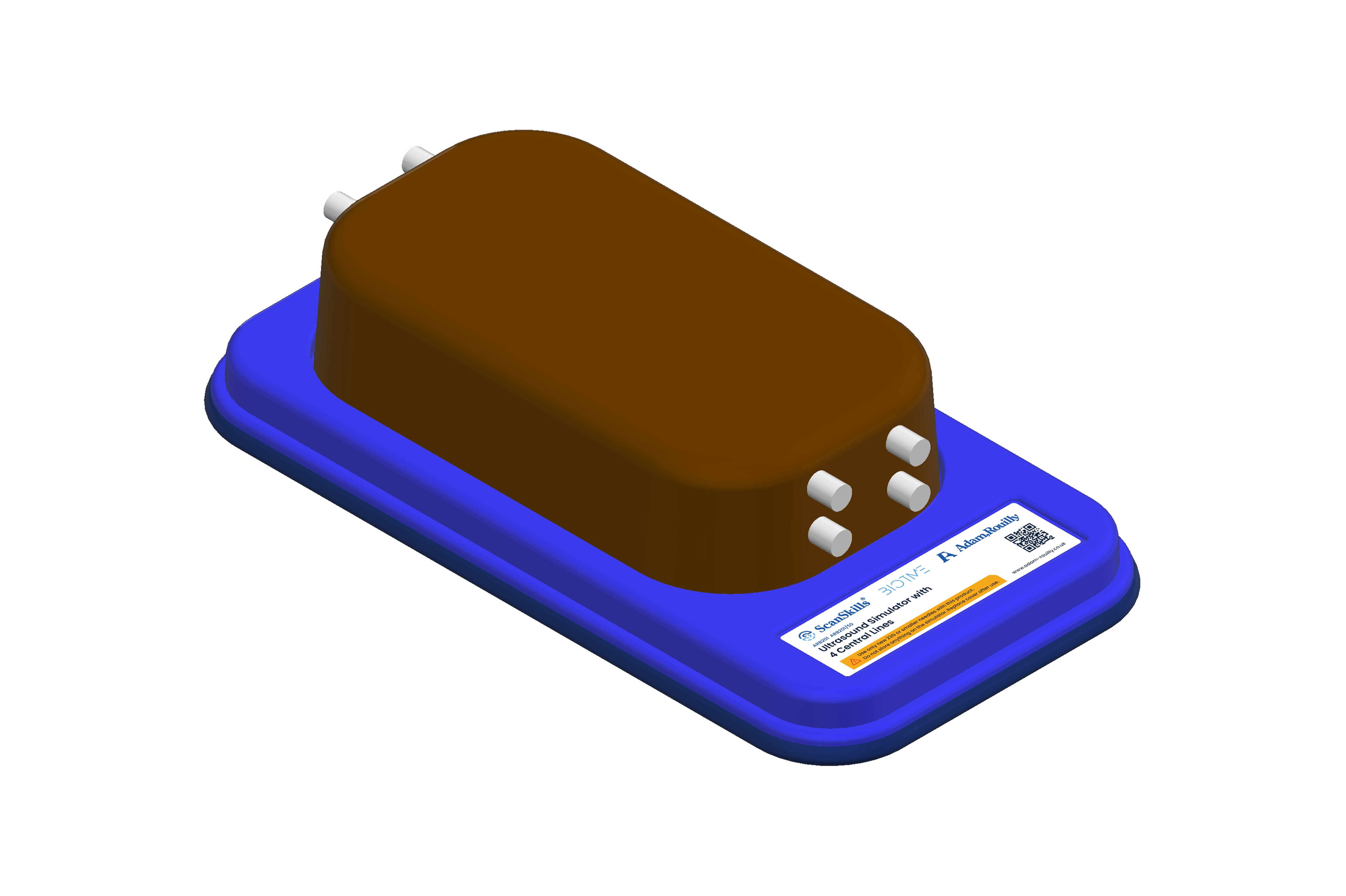 Ultrasound Simulator with 4 Central Lines, Dark