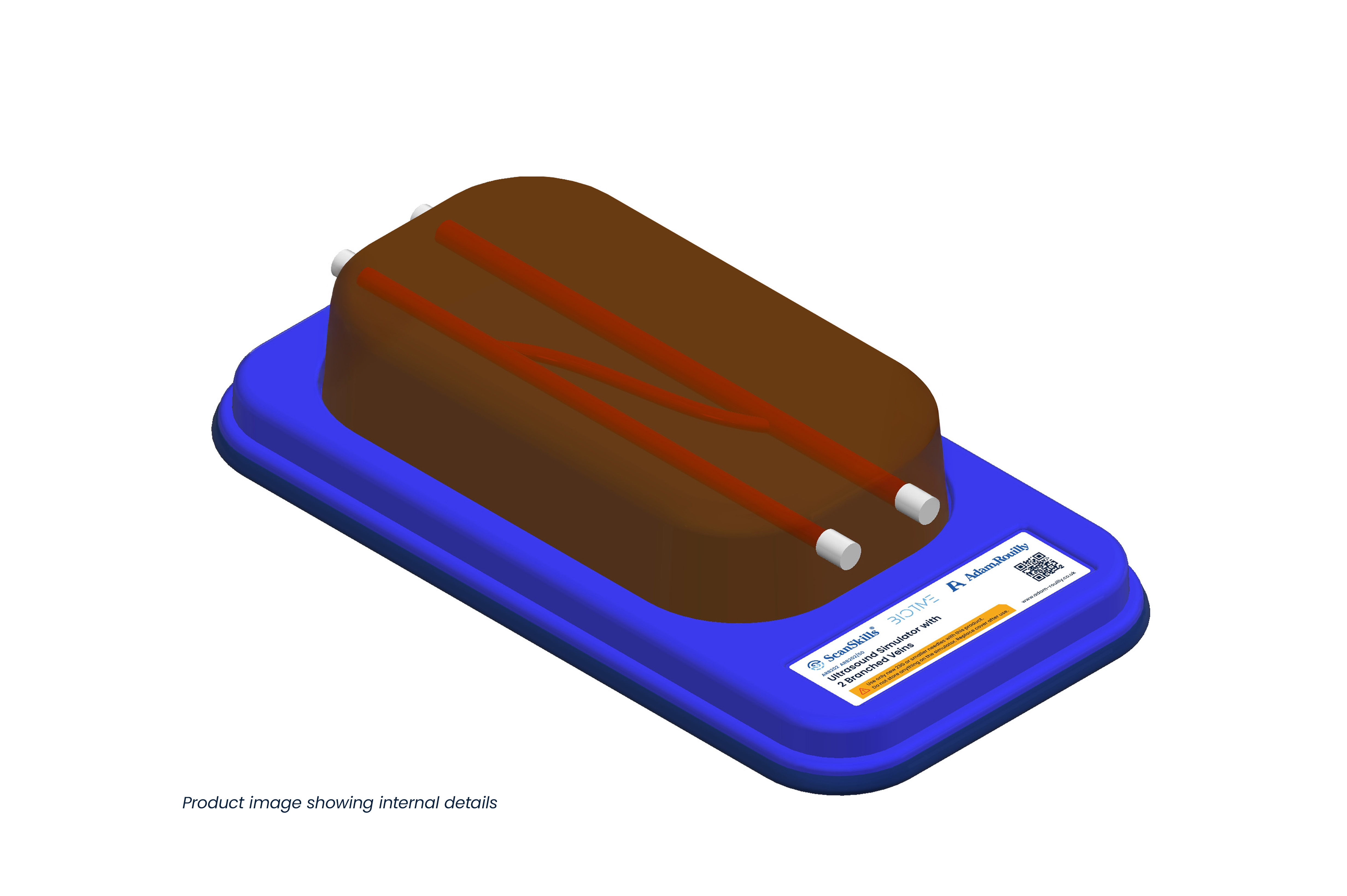 Ultrasound Simulator with 2 Branched Veins, Dark