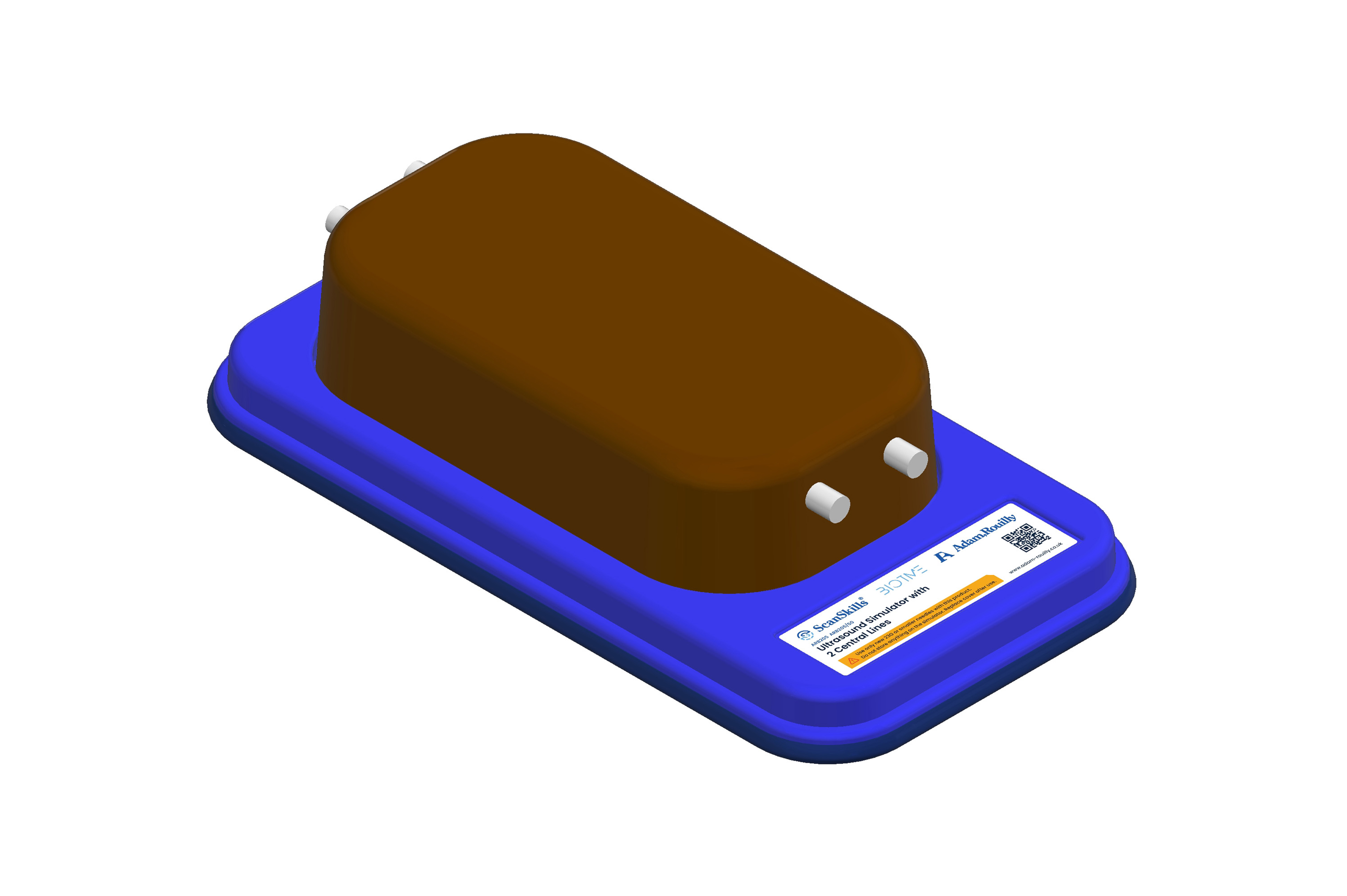 Ultrasound Simulator with 2 Central Lines, Dark