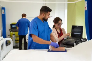 Ultrasound Simulator with 4 Central Lines, Light