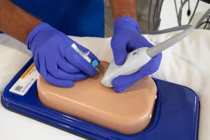 Ultrasound Simulator with 2 Central Lines, Light