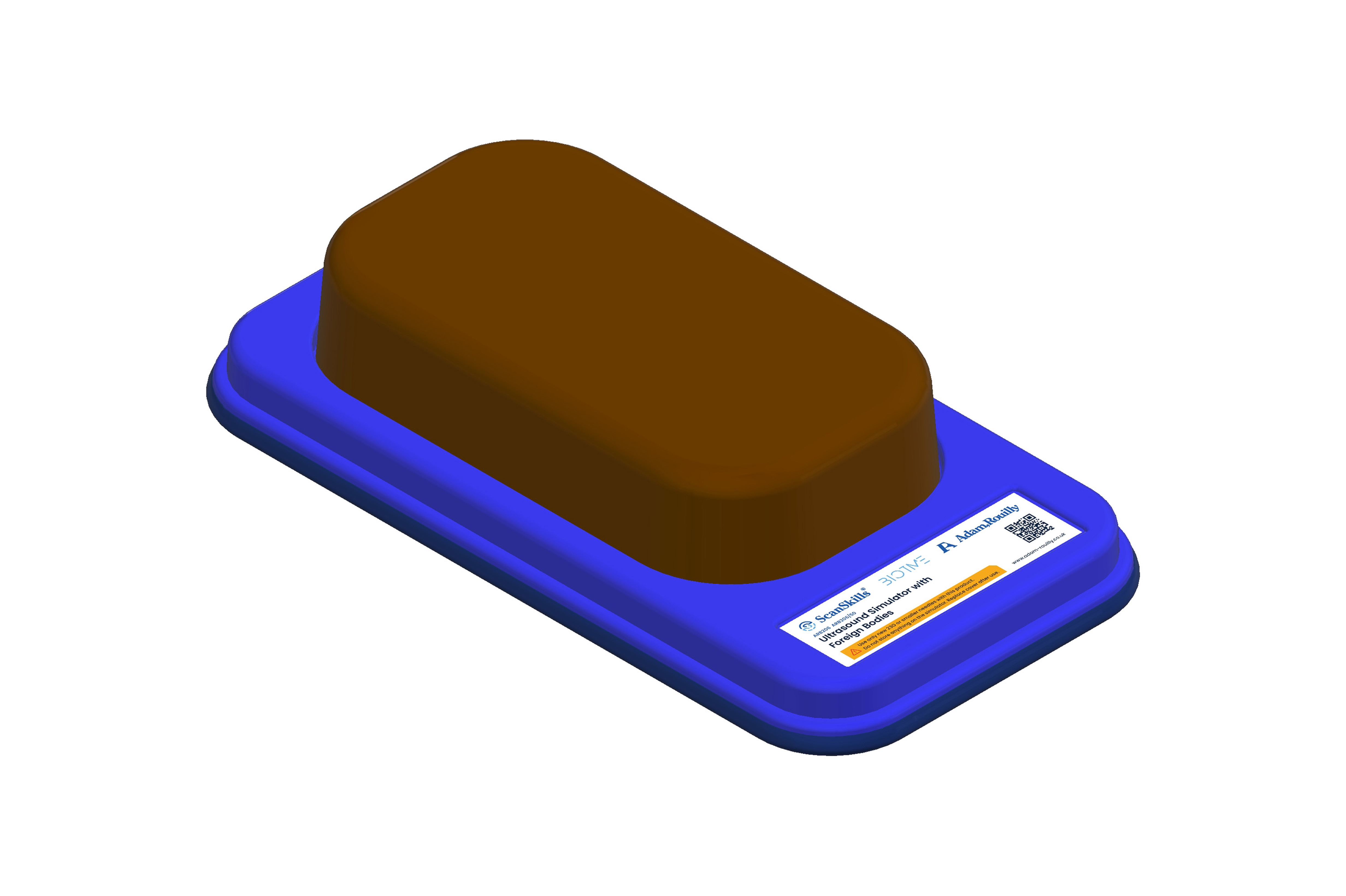 Ultrasound Simulator with Foreign Bodies, Dark