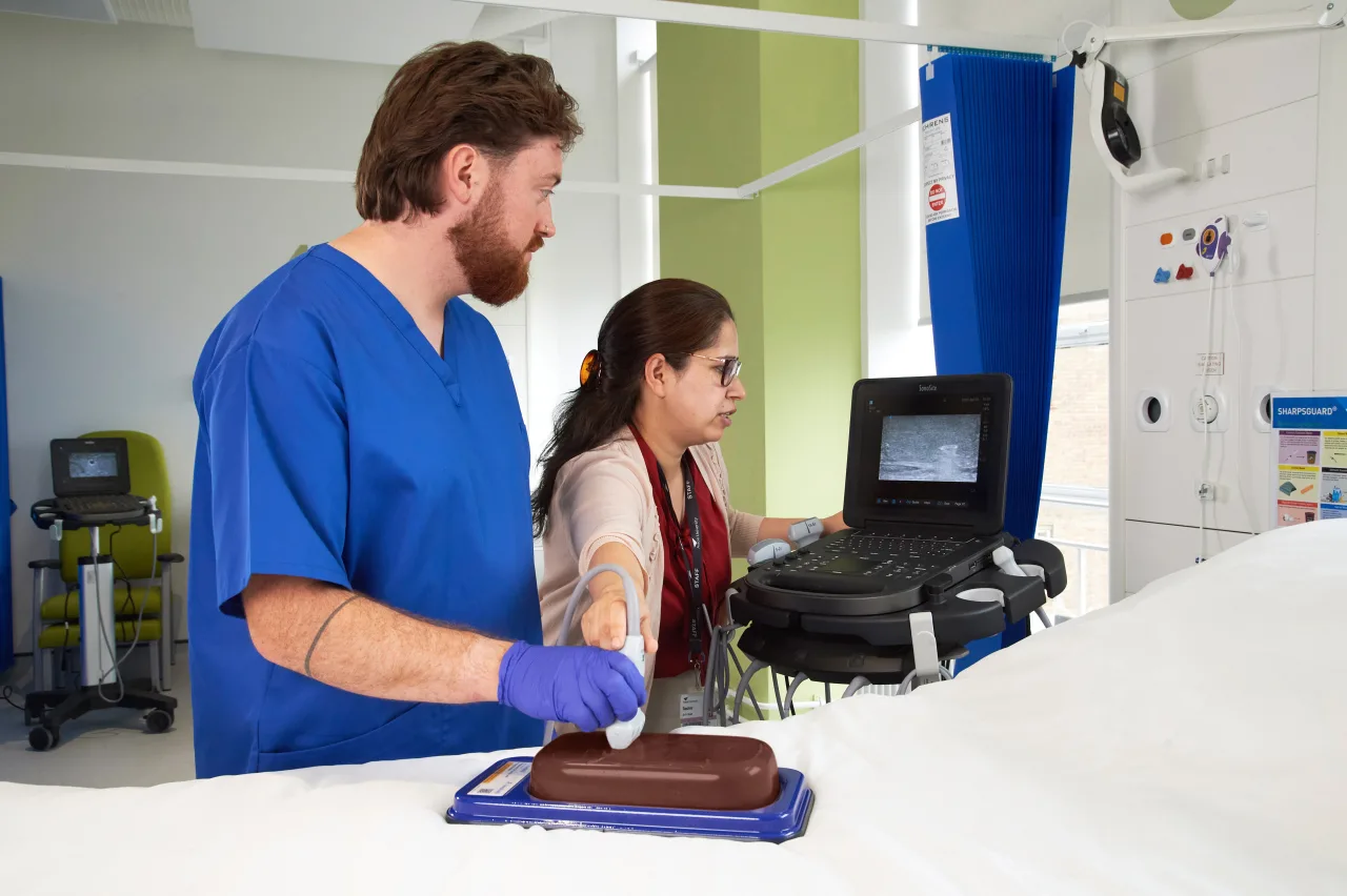 Ultrasound Simulator with Foreign Bodies, Dark