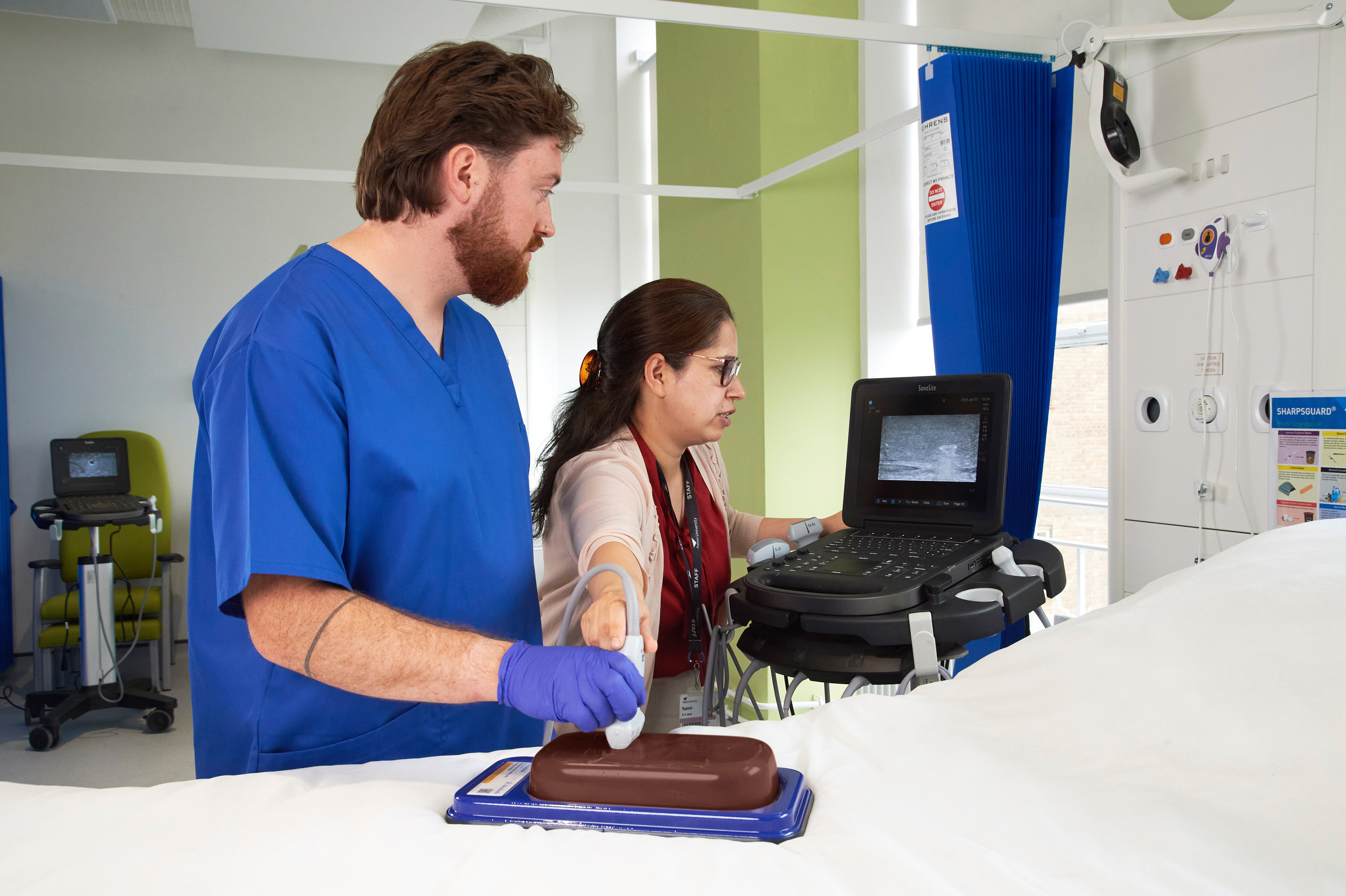 Ultrasound Simulator with Foreign Bodies, Dark