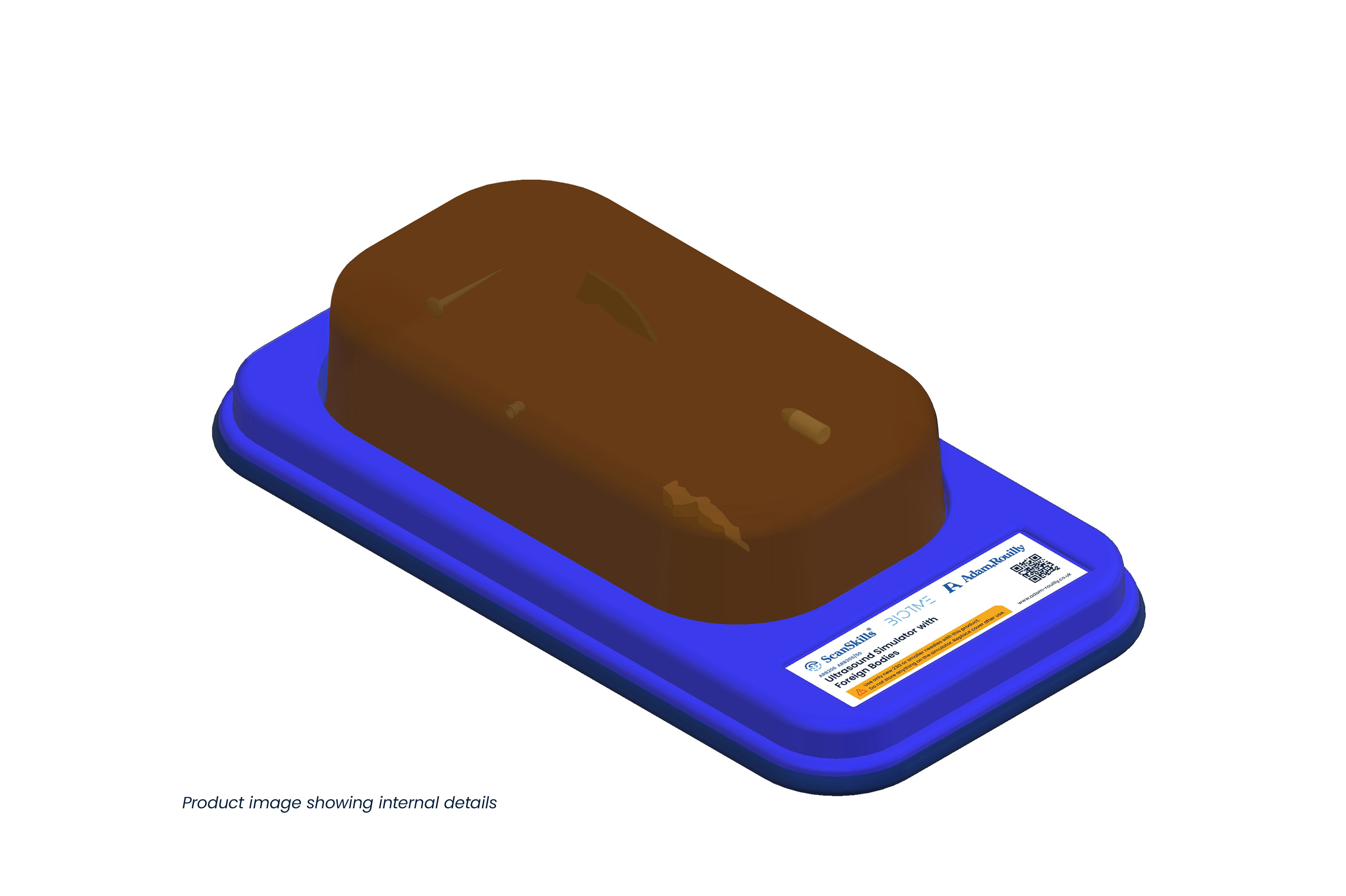 Ultrasound Simulator with Foreign Bodies, Dark