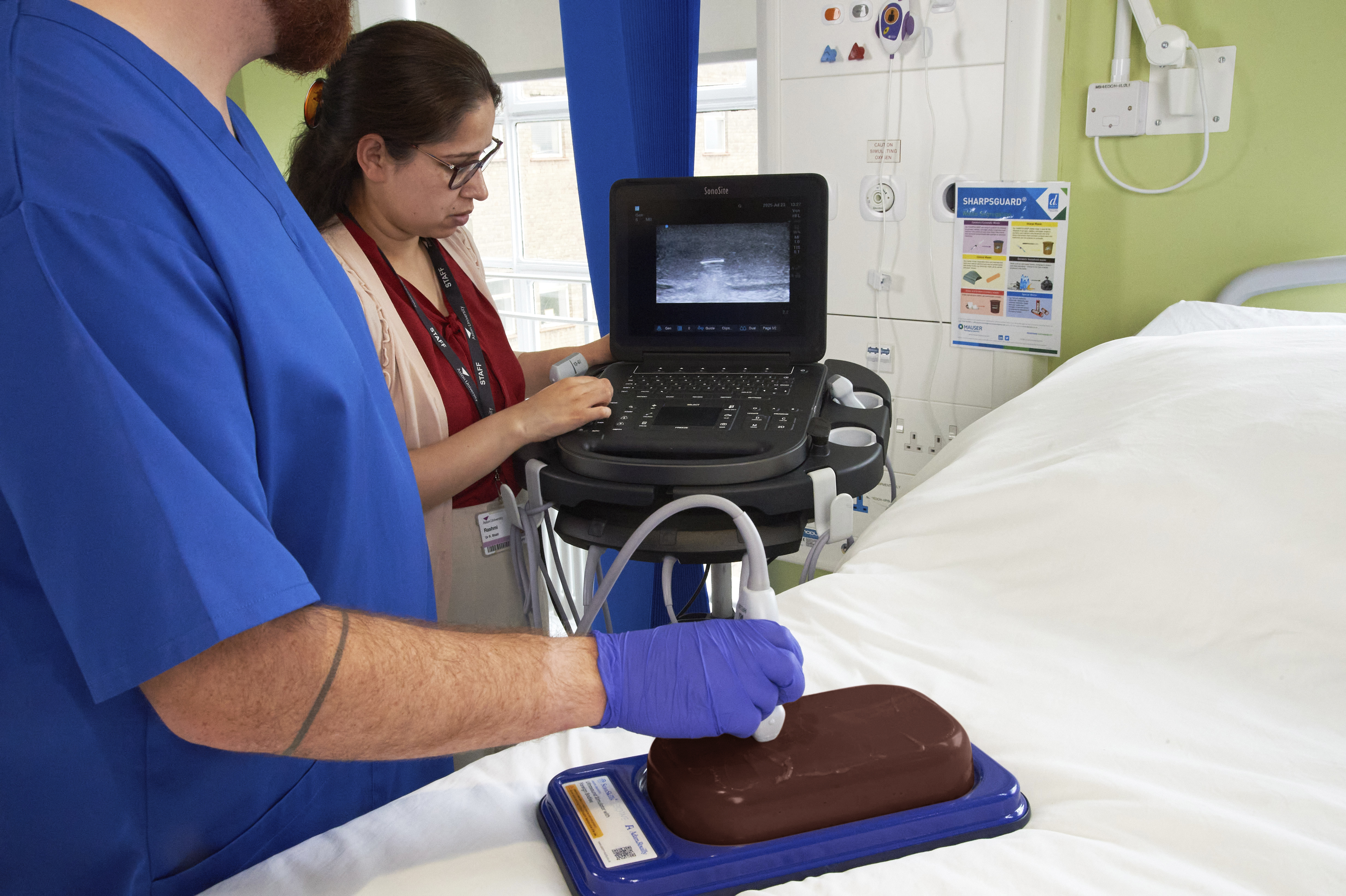 Ultrasound Simulator with Foreign Bodies, Dark