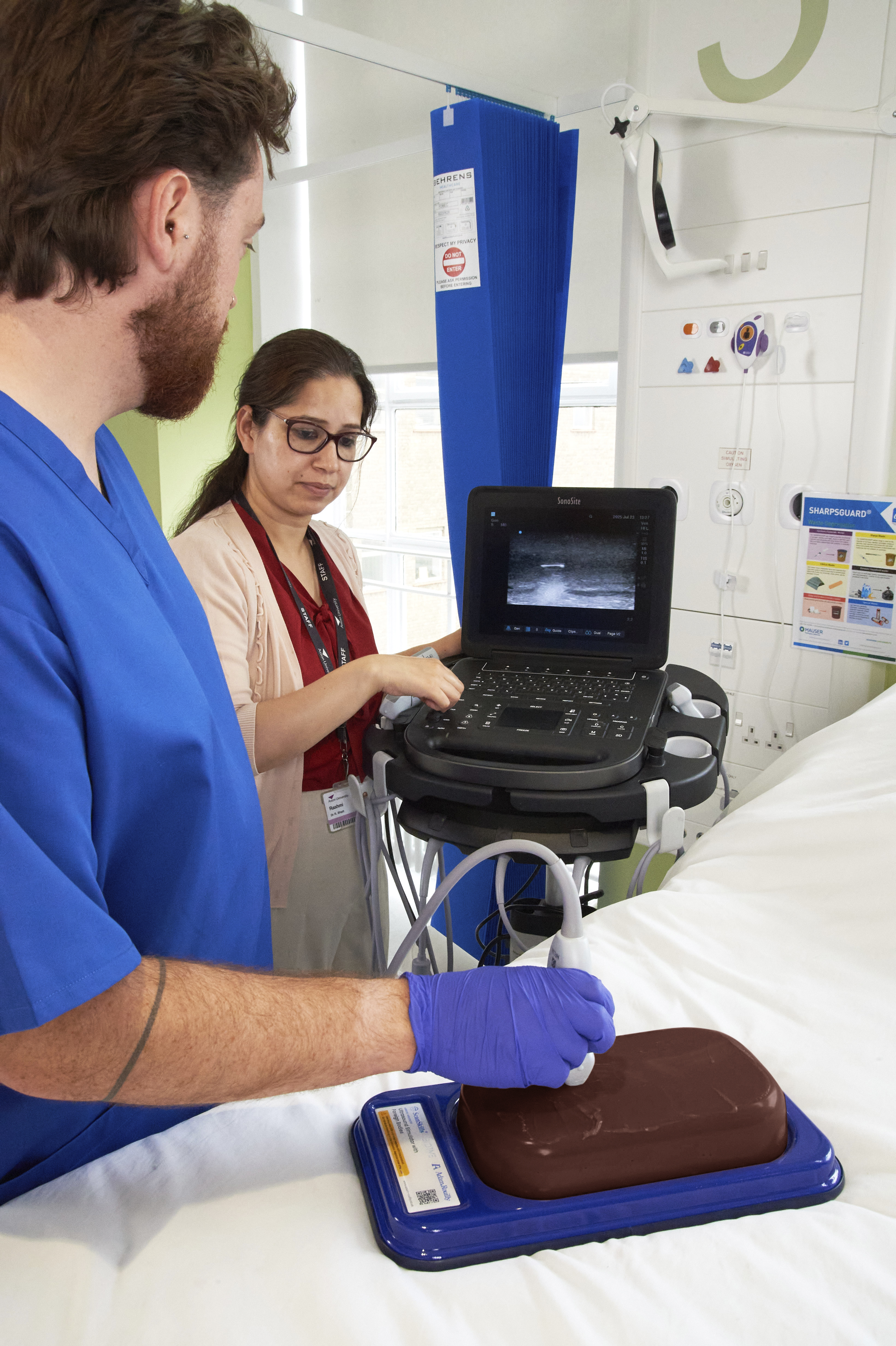 Ultrasound Simulator with Foreign Bodies, Dark