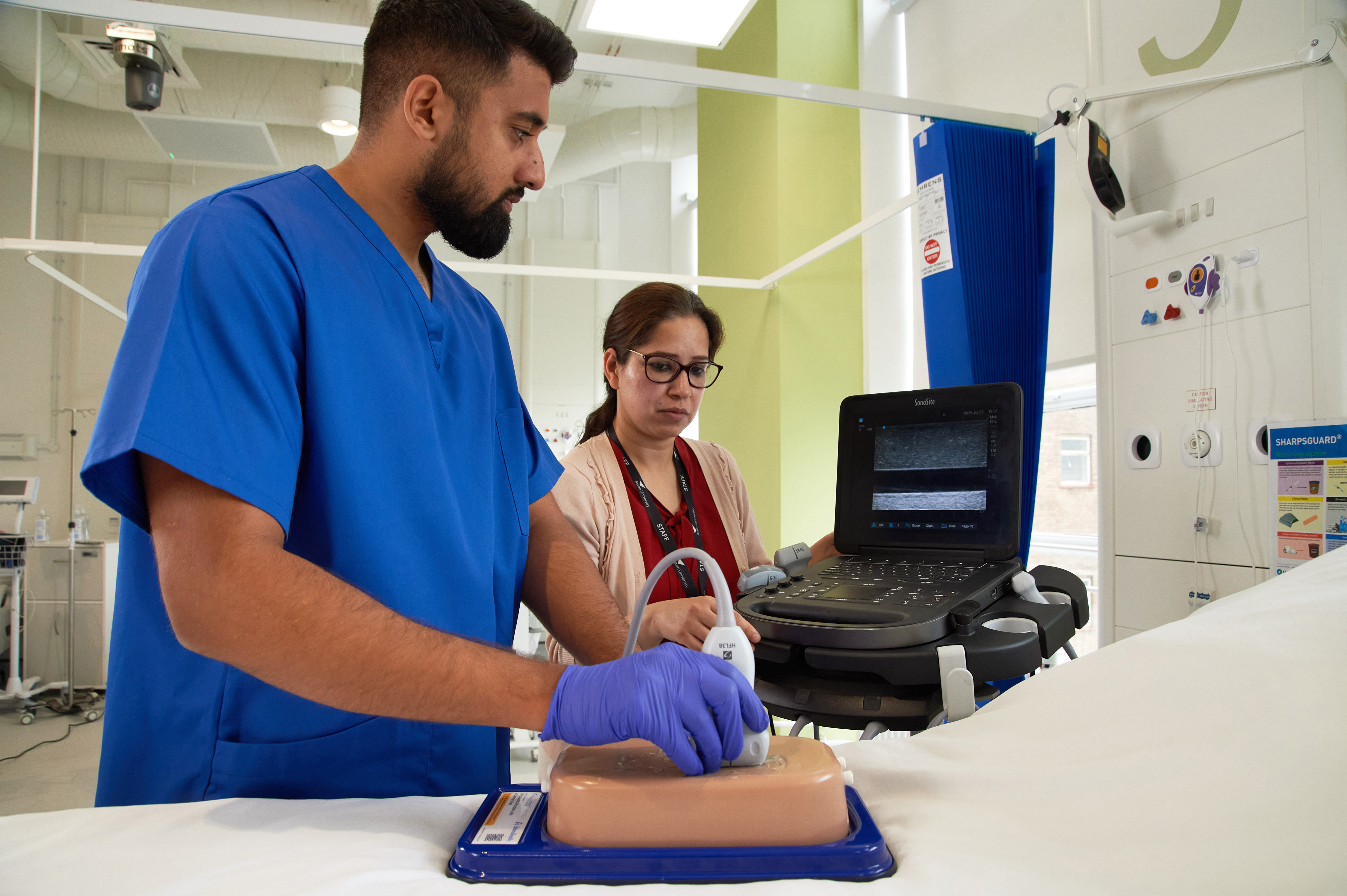 Central Access Ultrasound Simulator with Aneurysms, Light