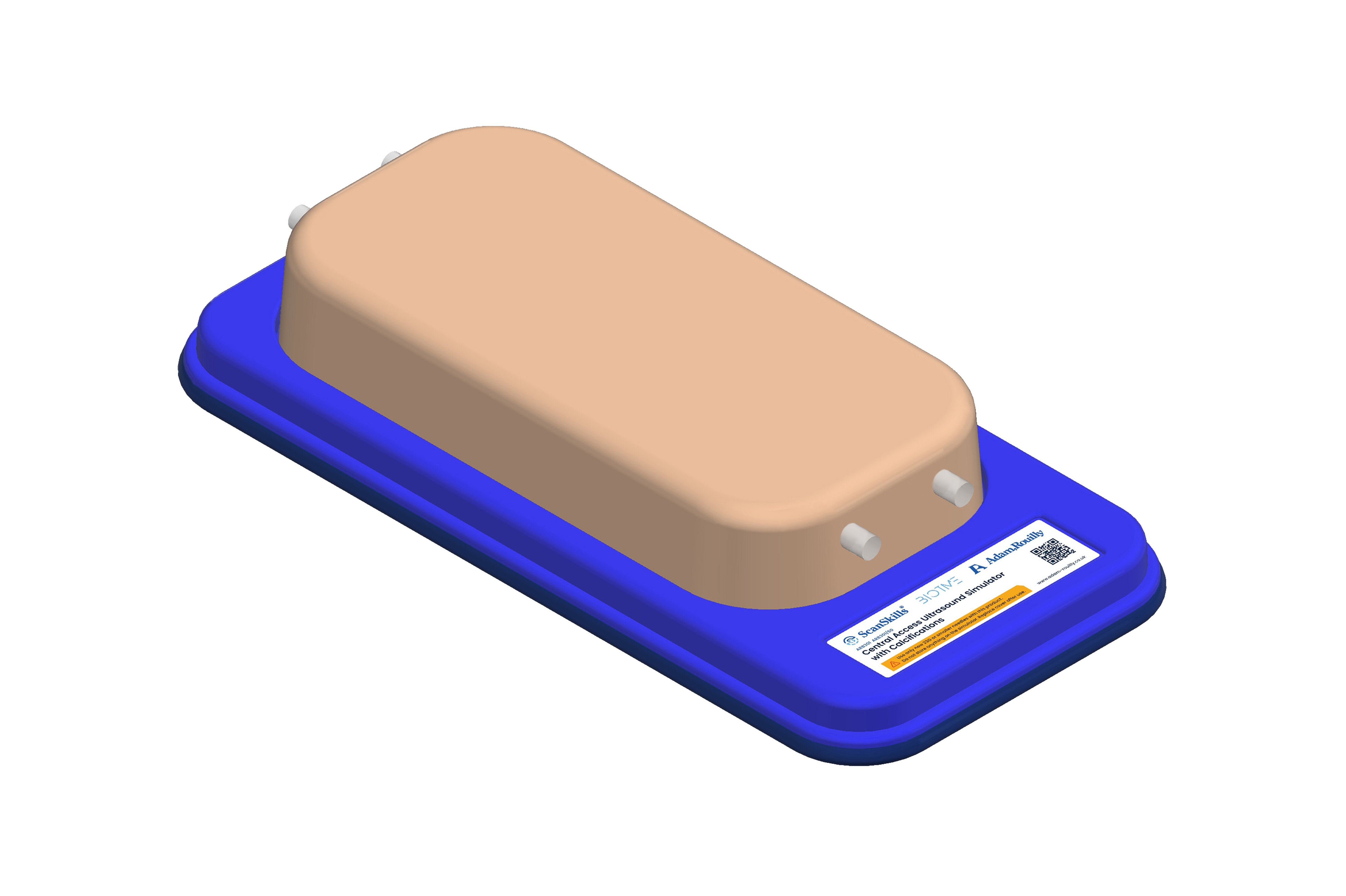 Central Access Ultrasound Simulator with Calcifications, Light