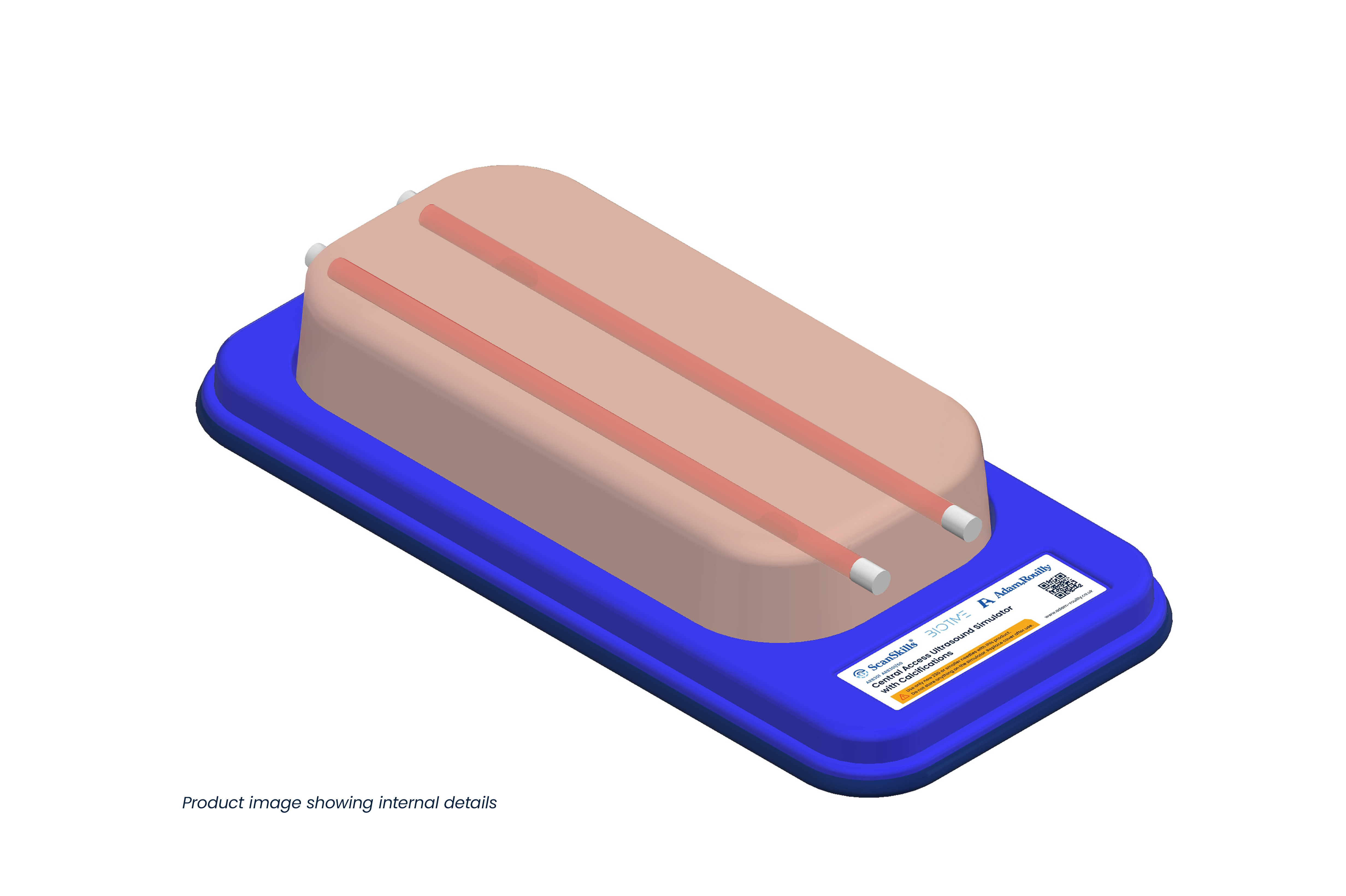 Central Access Ultrasound Simulator with Calcifications, Light