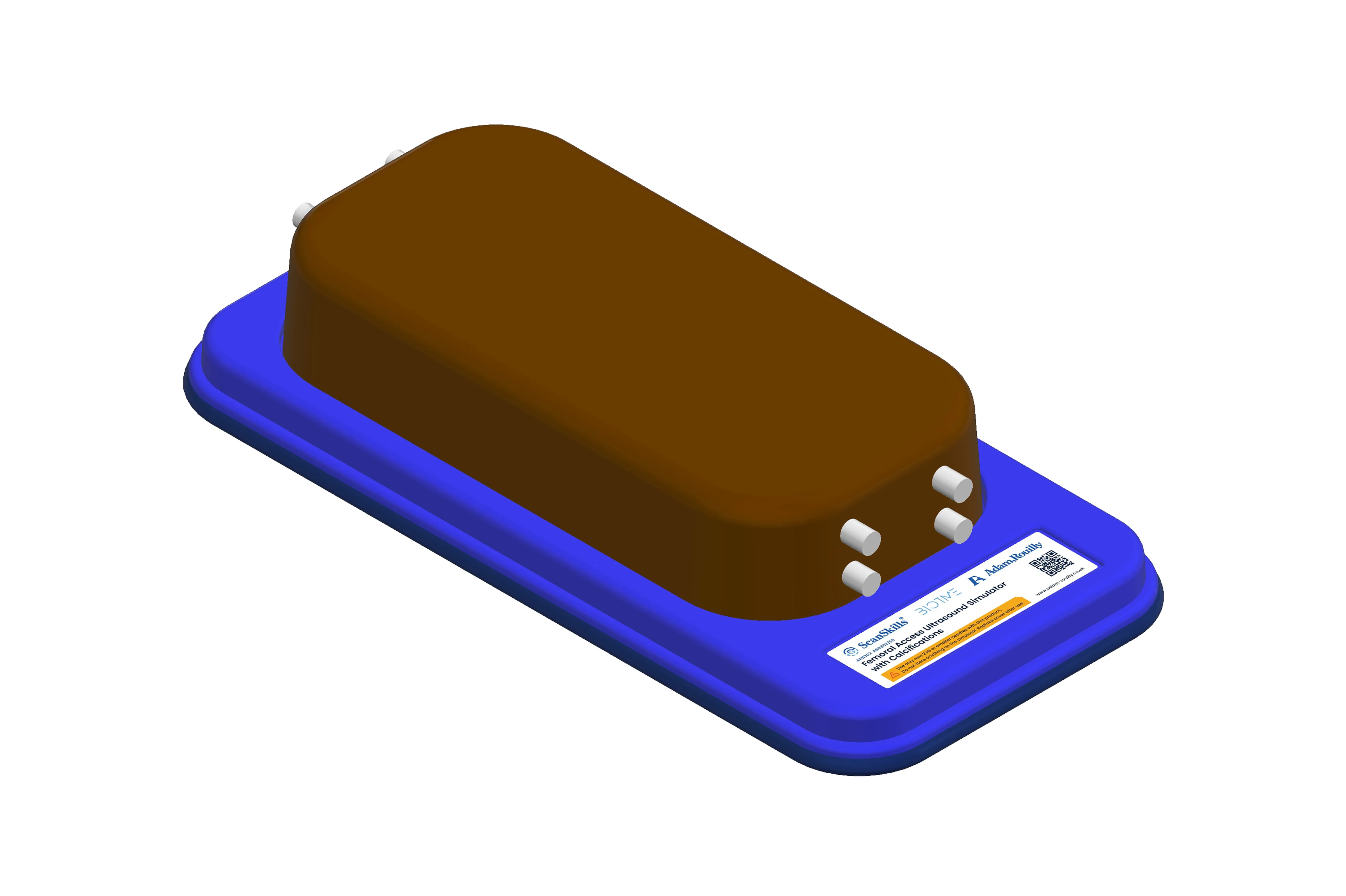 Femoral Access Ultrasound Simulator with Calcifications, Dark