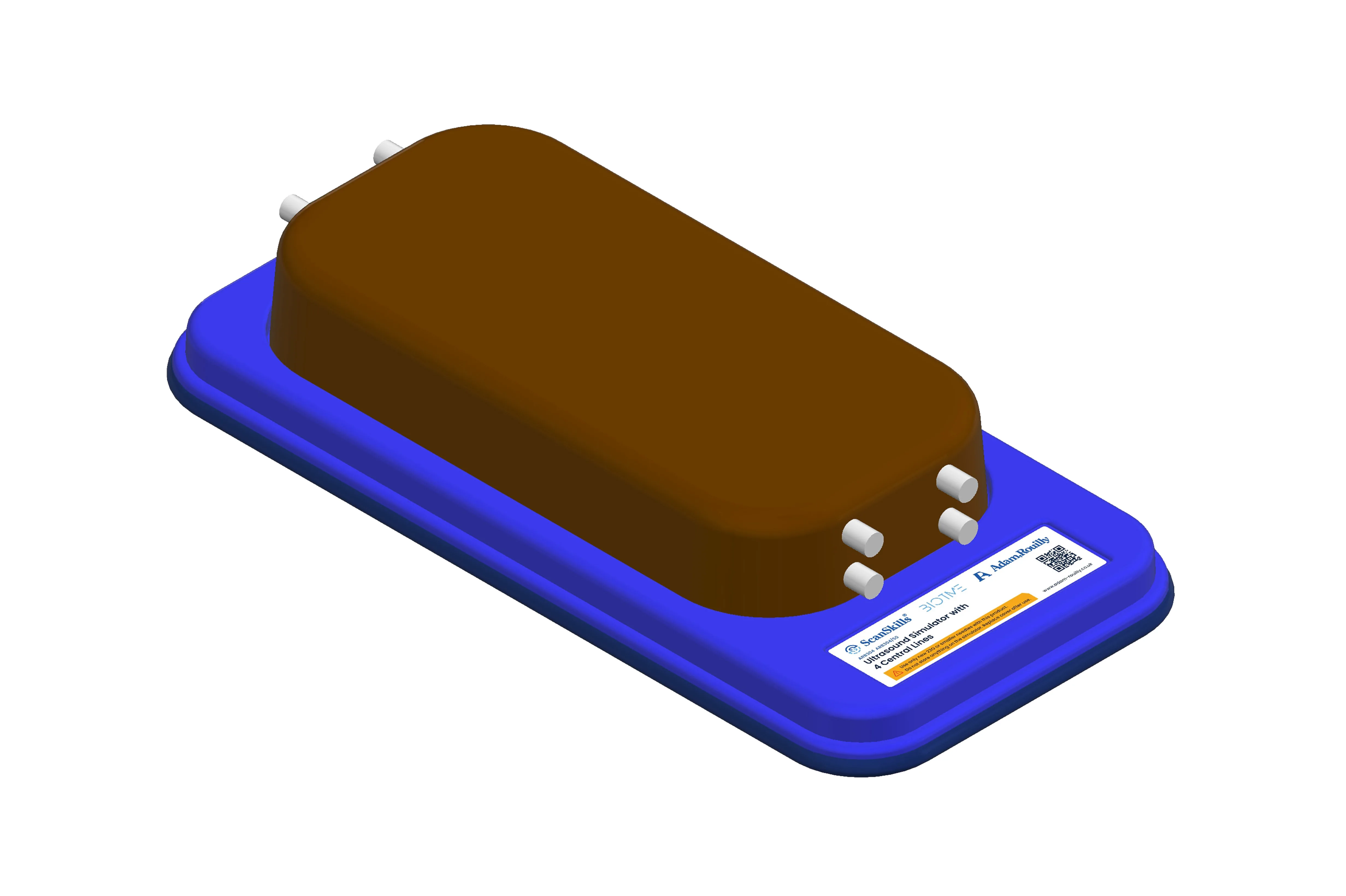 Ultrasound Simulator with 4 Central Lines, Dark