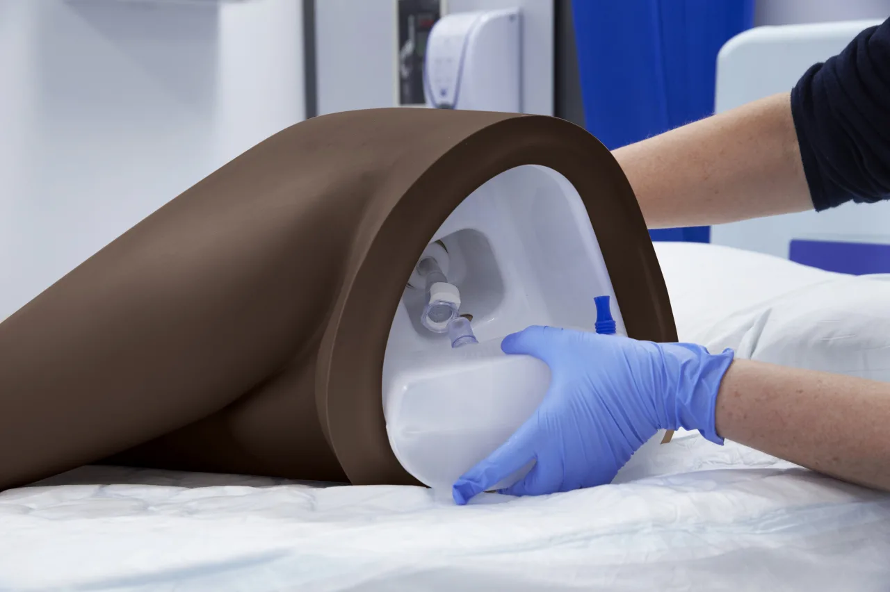 Rectal Examination, Stool Assessment and Enema Training Model, Dark
