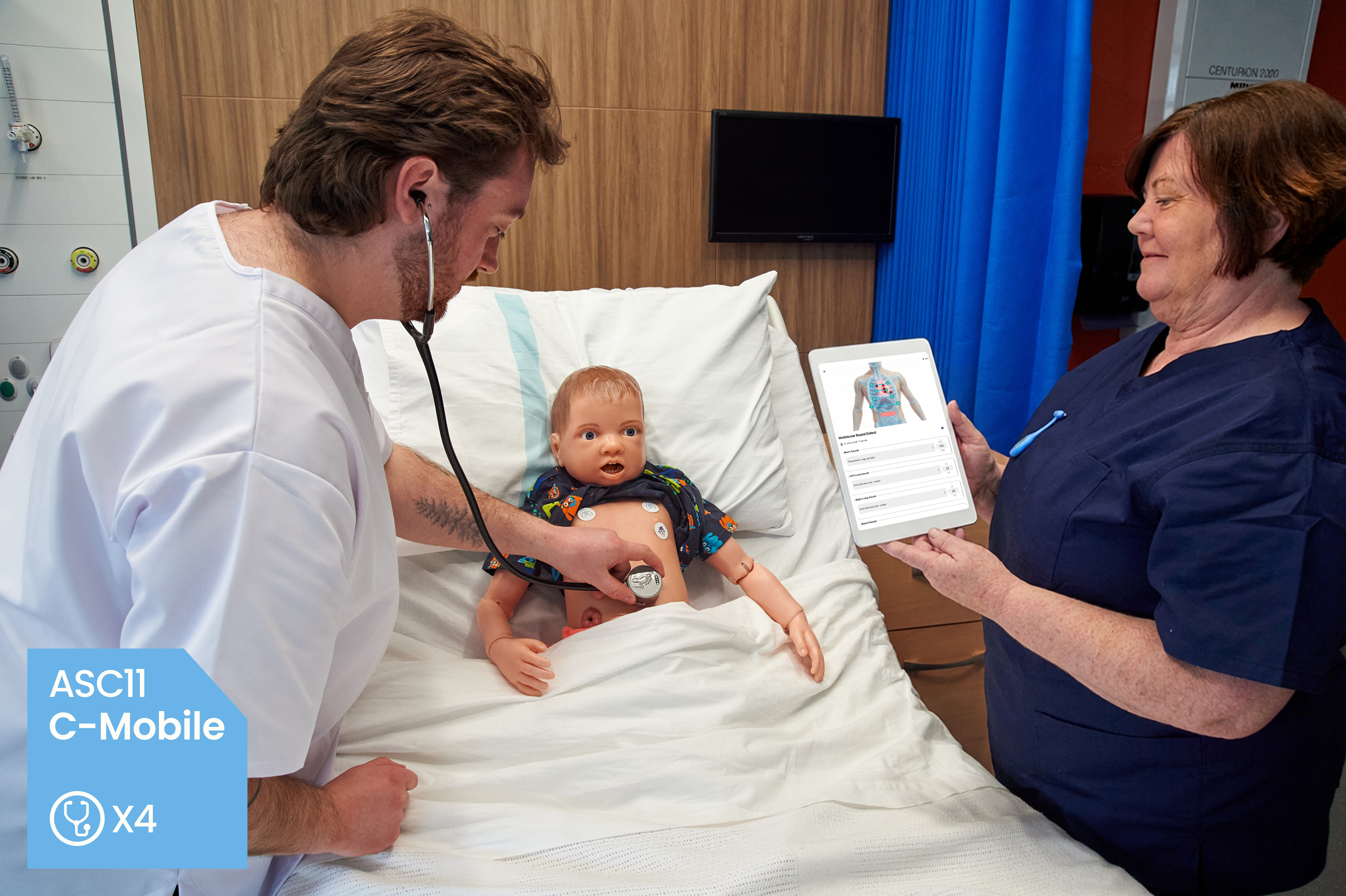 SimClever™ Mobile Auscultation Bundle Pack of 4