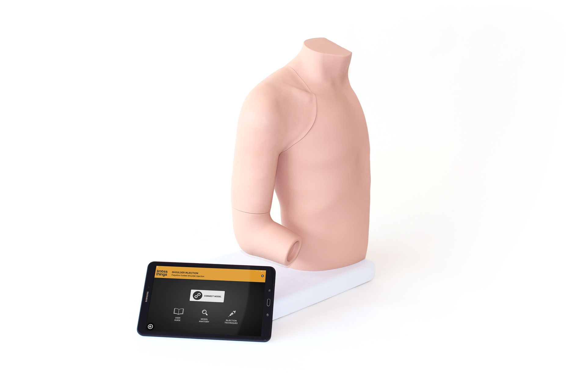 Shoulder Injection Trainer Palpation Guided with Android Tablet, Light