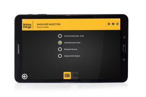 Shoulder Injection Trainer Palpation Guided with Android Tablet, Light