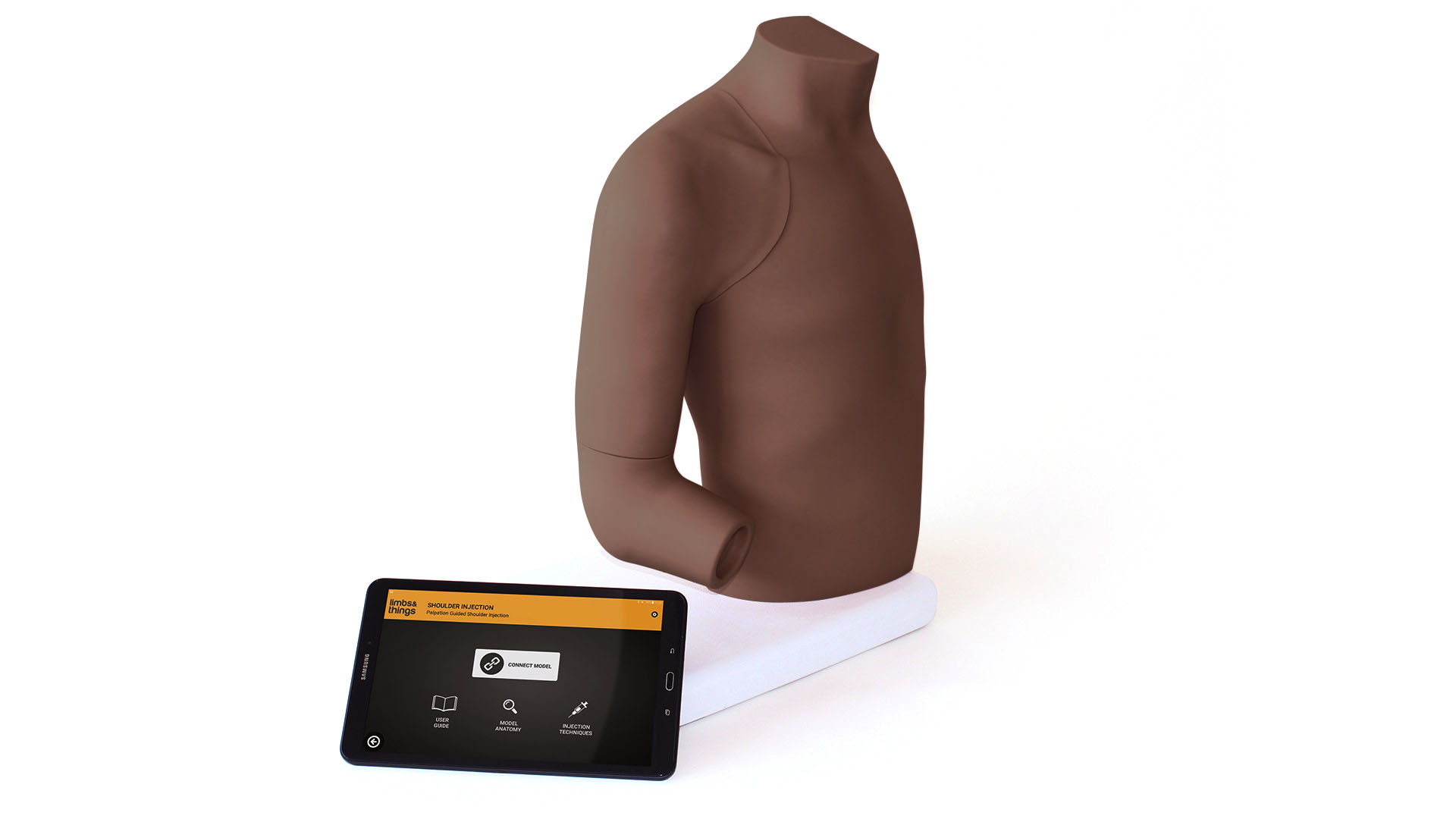  Shoulder Injection Trainer Palpation Guided with Android Tablet, Dark
