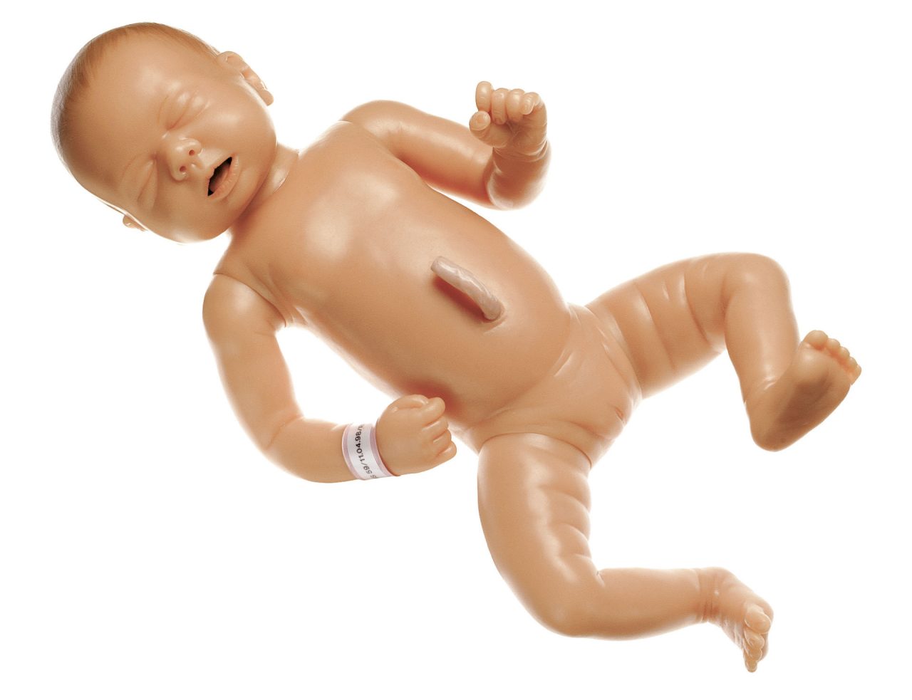 New-born Baby With Open Mouth, Female - Light