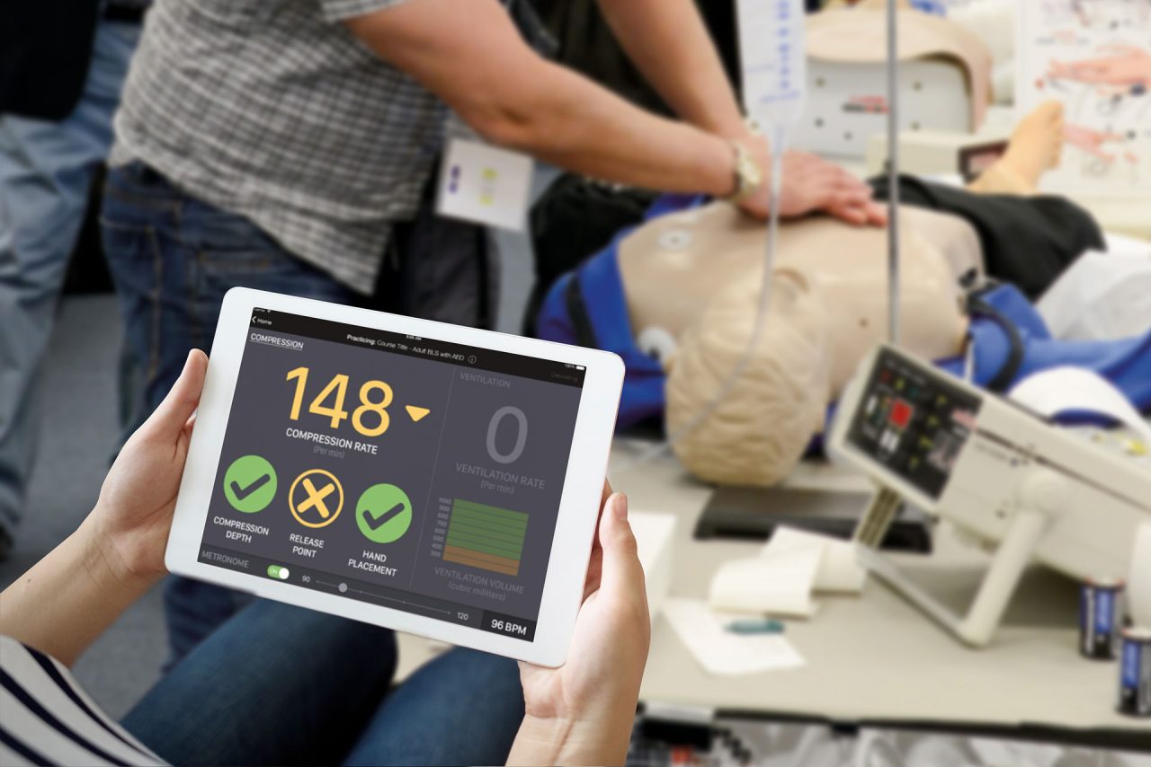 CPARLENE® Full-Size Manikin With CPR Metrix and iPad®