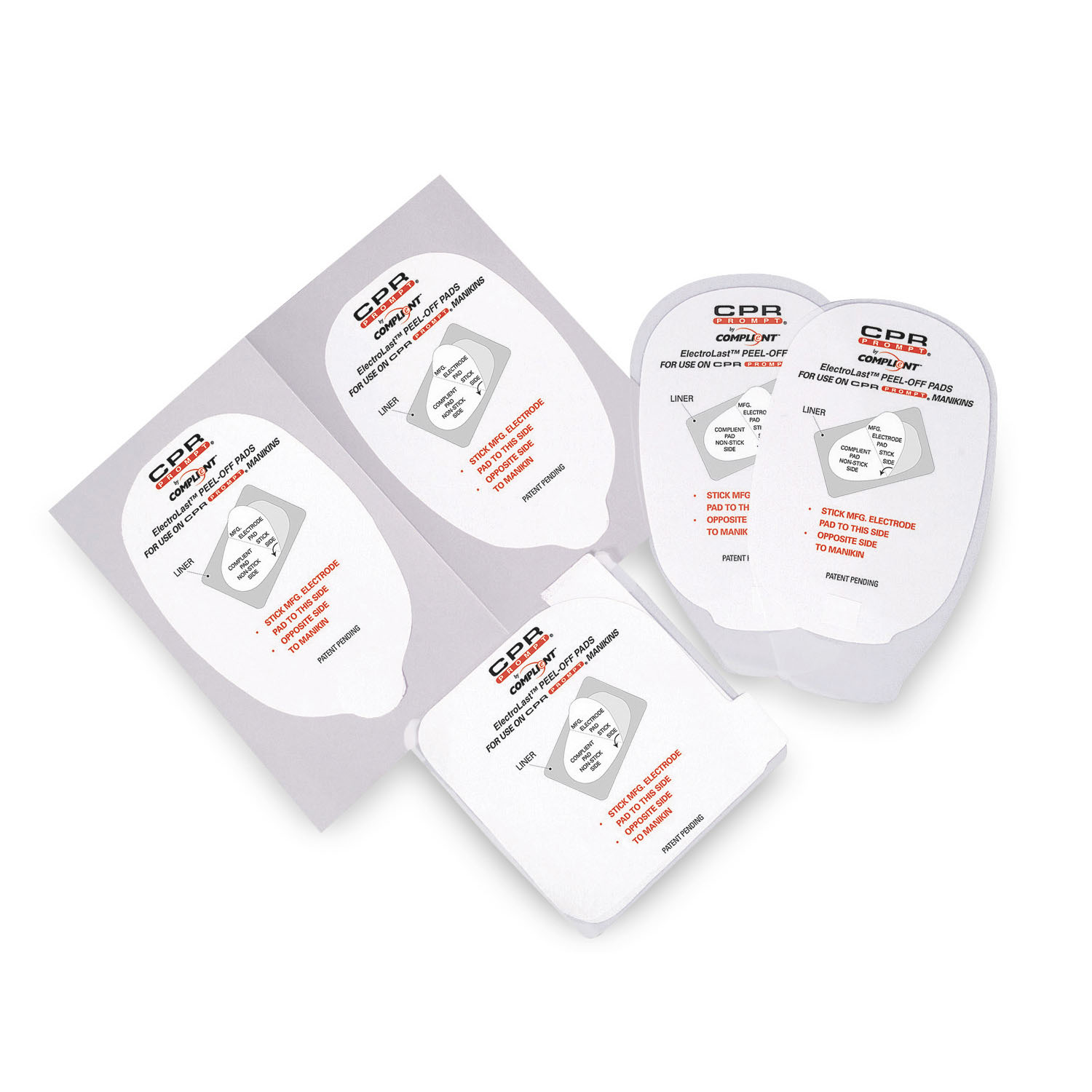 Meditronic Physio-control Style Peel Off Pads for Foam Manikins